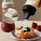 5-Hole Squeeze Sauce Bottle transparent Plastic Condiment Dispenser