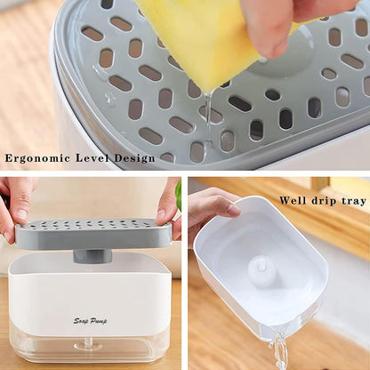 Easy Dispensing Soap Sponge Dispenser for Kitchen Sink
