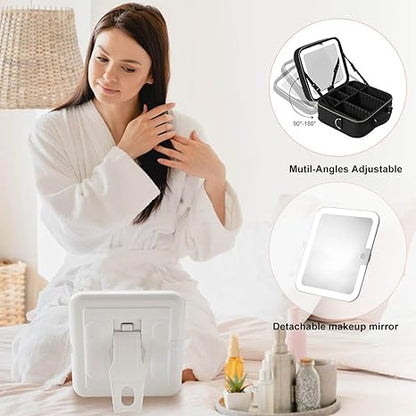 Luxury LED Makeup Case with Lighted Mirror