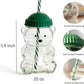 Bear Shaped Glass Tumbler with Straw & Lid – Cute Drinking Cup