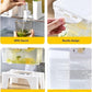 3.5L Refrigerator Cold Water Dispenser with Tap & Fruit Infuser | Beverage Container