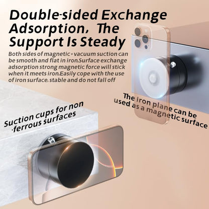 360° Rotating Magnetic Phone & Earbuds Stand – Adjustable Desktop Holder