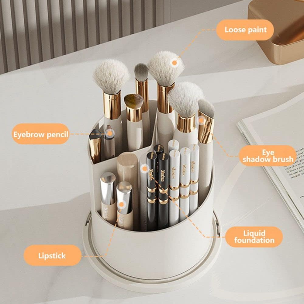 Luxury Rotating Makeup Brush Holder
