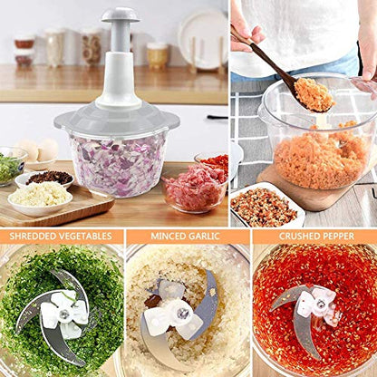 Manual Push Chopper Quick Vegetable Cutter