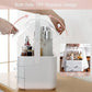 Acrylic Double Door Cosmetic Organizer Makeup Storage Box