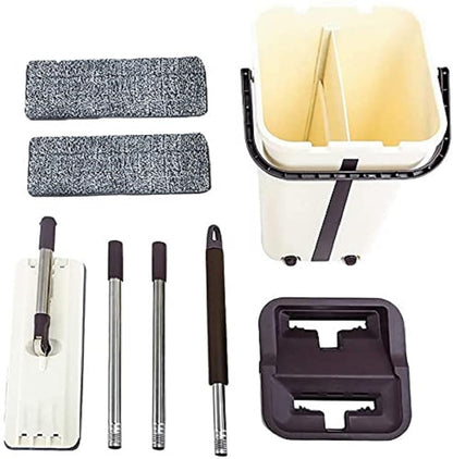 Self-Cleaning Scratch Magic Mop with Bucket Easy & Efficient Floor Cleaning