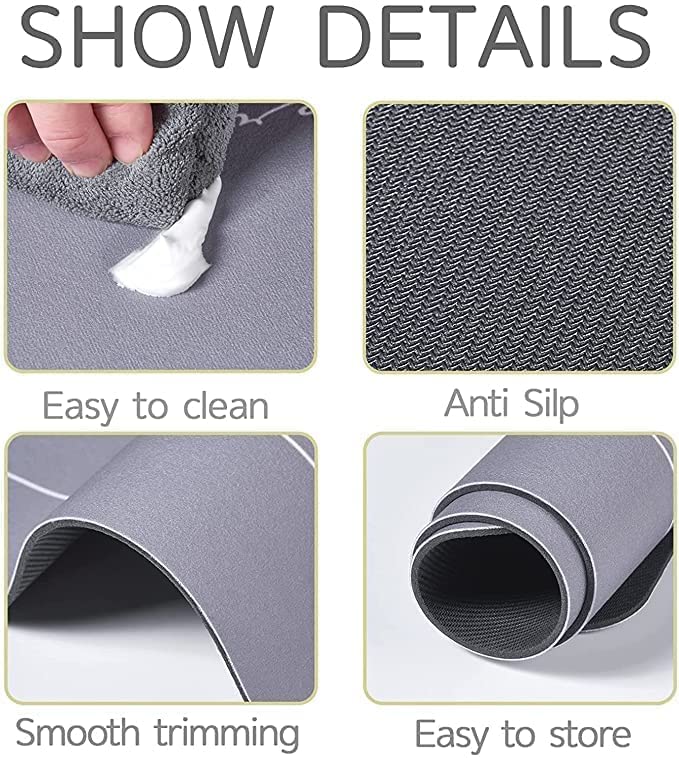 Green Bathroom Mat for Home Entrance Non-Slip Door Mat for Indoor & Outdoor Use