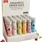 Flower Soap Tube Travel Paper Soap Sheets
