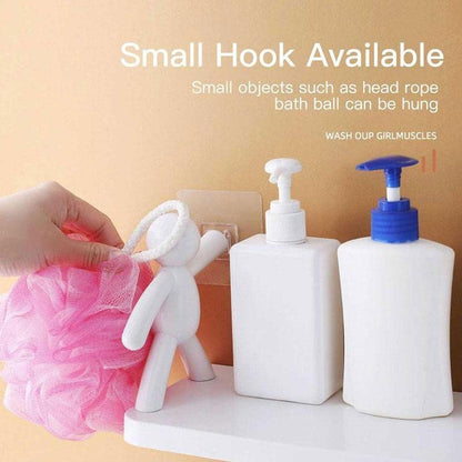 Punch Free Storage Rack for Bathroom & Kitchen | Wall Mounted Organizer