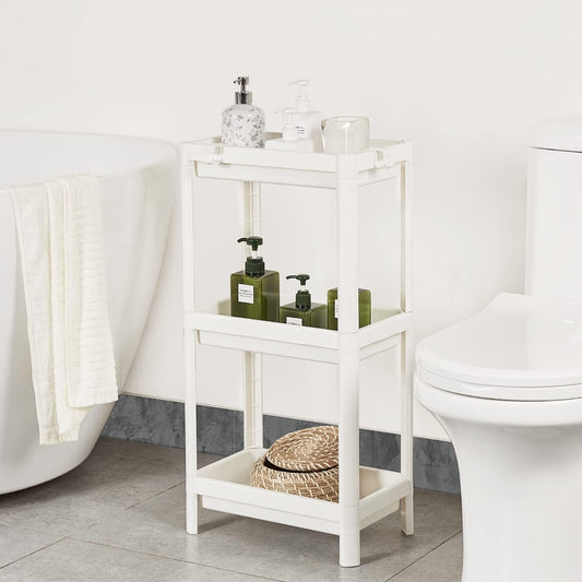 3 Tier Bathroom Shelving Units Freestanding Toilet Space Saver Shelf