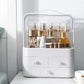Acrylic Double Door Cosmetic Organizer Makeup Storage Box