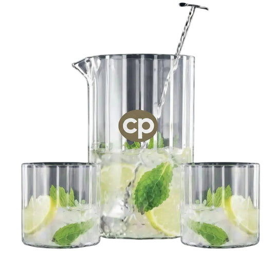 Danny Home Elegant 4-Piece Fashioned Glassware Set – Premium Drinkware Collection for Dining & Guests