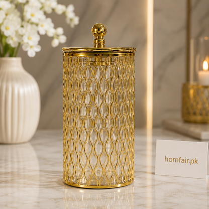 Luxury Glass Candy & Dry Fruit Storage Jar