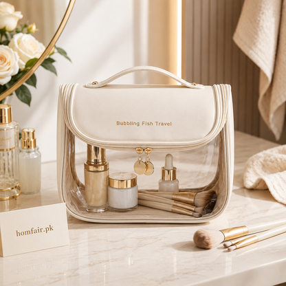 Luxury Transparent Travel Makeup Organizer Bag