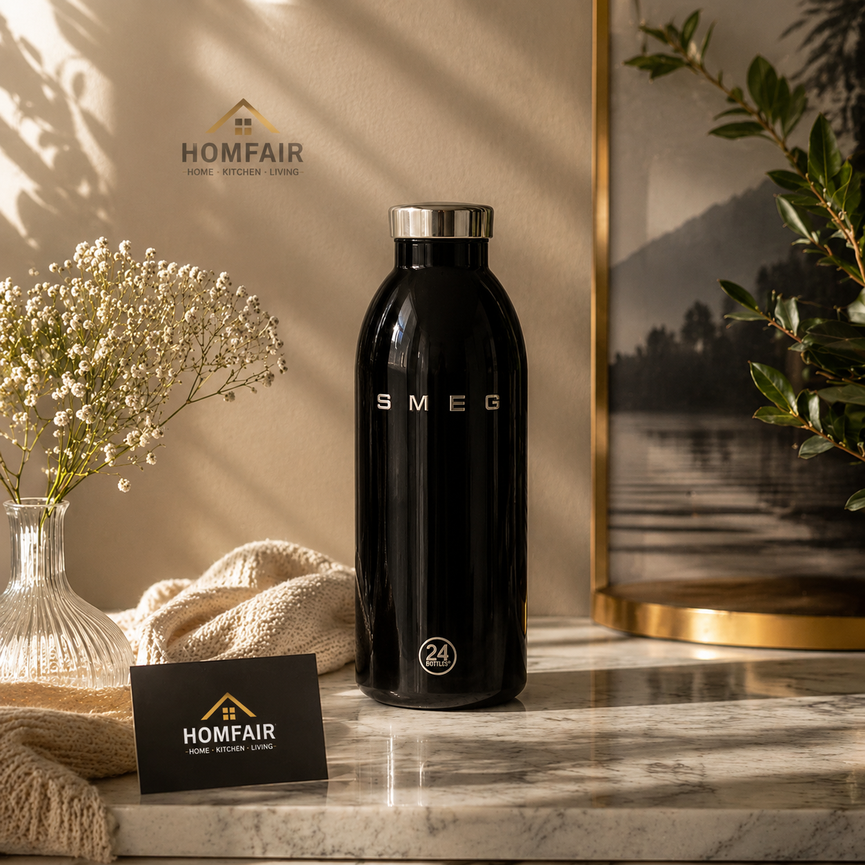 SMEG Style Stainless Steel Insulated Water Bottle