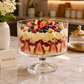 Premium Glass 3 Litre Trifle Serving Bowl – Crystal Clear Dessert & Fruit Bowl