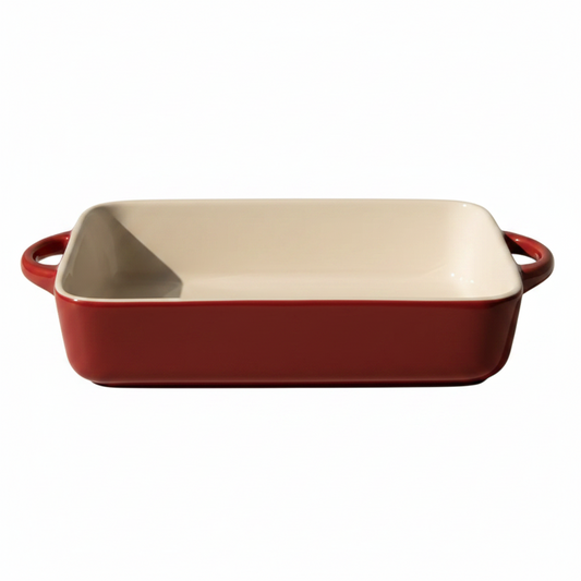 Danny Home OvenFresh 15-Inch Ceramic Baking Dish with Side Handles for Baking & Serving
