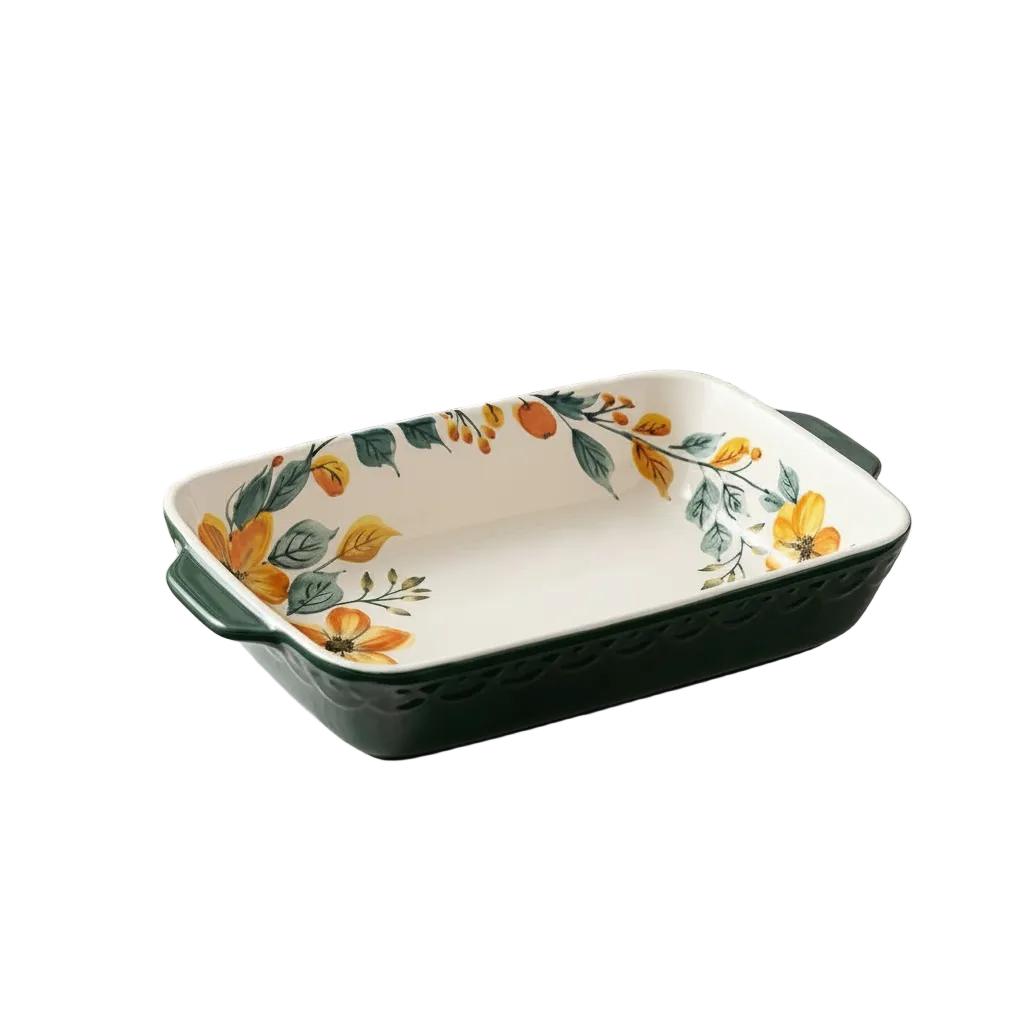 Brilliant Classic V-Y Primrose 9" Baking Dish – Refined Bakeware for Desserts, Baking & Serving