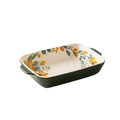 Brilliant Elegant V-Y Primrose 11" Baking Dish – Premium Baking Dish for Home Cooking & Serving