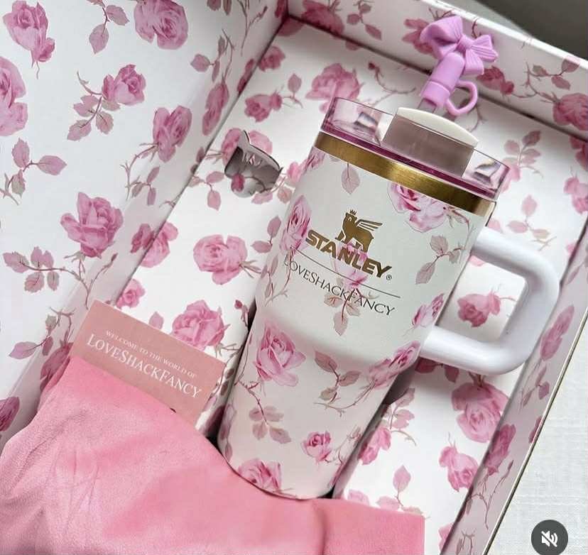 Stanley X Love Shack Fancy Floral Luxe Gift 20oz Tumbler Stylish & Durable