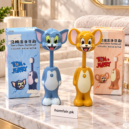 Tom & Jerry Character Toothbrush – Cute Cartoon Design for Kids - Random 1 Piece