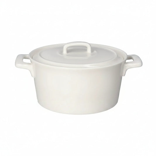 Danny Home Elegant 1.2L Porcelain Casserole Dish for Stylish Baking, Cooking & Table Presentation