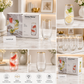 Danny Home Gold Rim Glass Cup Set 6 Pcs Premium Drinking Glasses