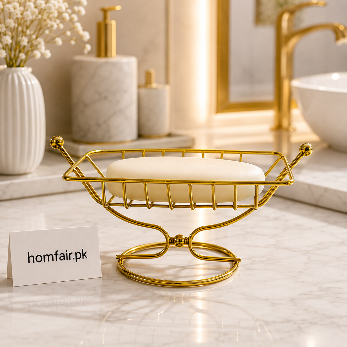 Luxury Golden Wire Soap Stand with Soap Holder