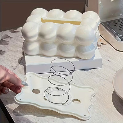 Bubble Bow Tissue Box Cute Decorative Tissue Holder