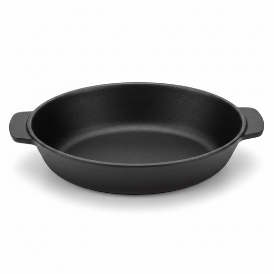 Danny Home Modern 7-Inch Matte Black Serving & Bakeware Dish with Convenient Side Handles