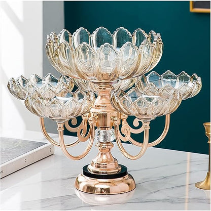 Acrylic Crystal Rotating Dry Fruit Stand