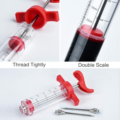 Meat Marinade Syringe Stainless Steel BBQ Flavor Injector