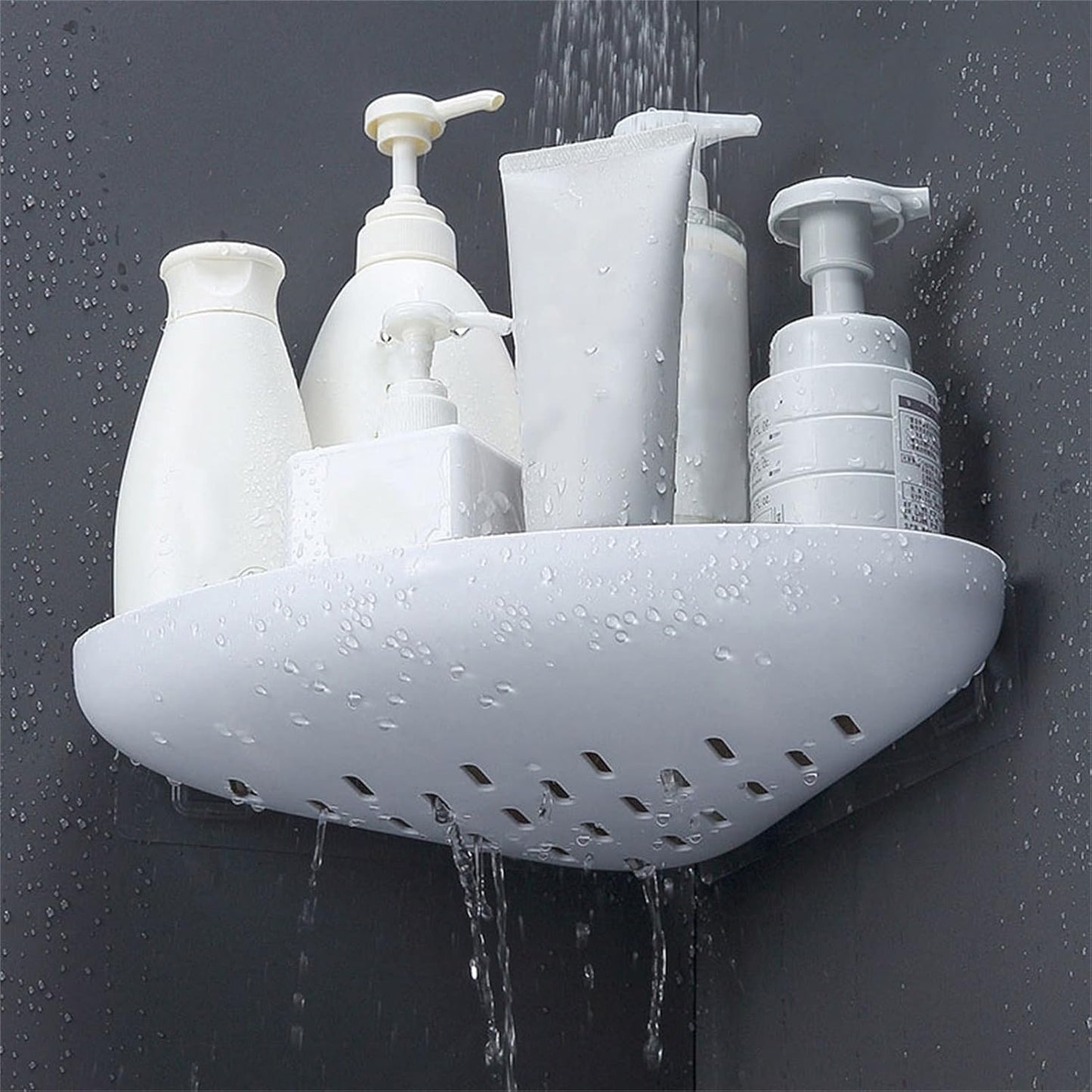 ECOCO No-Drill Corner Shower Caddy – Modern Waterproof Wall Organizer