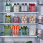 4-Piece Refrigerator Door Storage Bin Set for Fruits & Vegetables (4pcs)