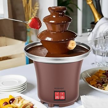 Electric Chocolate Fountain Machine Hot Chocolate Melting Dispenser