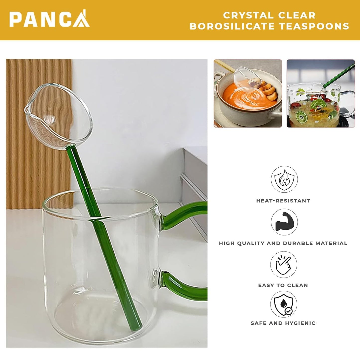 Heat Resistant Tarka Spoon Long Handle Cooking and Serving Spoon