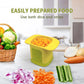 2-in-1 Vegetable press Chopper Dicing & Slitting Kitchen Chopping