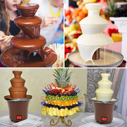 Electric Chocolate Fountain Machine Hot Chocolate Melting Dispenser