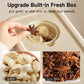 Rice Dispenser Container – Airtight Wall-Mounted Dry Food Storage with One-Touch Measuring Cup for Kitchen Pantry