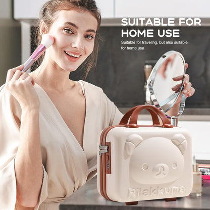 Cute & Compact Travel Cosmetic Bag Durable Makeup Handbag