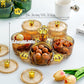 Luxury 360° Rotating Dry Fruit Dish Elegant Snack Serving Tray