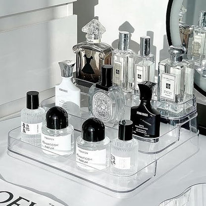 Luxury Acrylic Perfume & Skincare Display Organizer Tray