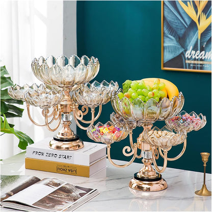 Acrylic Crystal Rotating Dry Fruit Stand