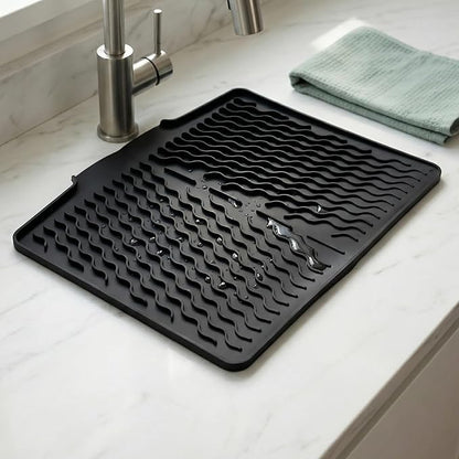 Luxury Silicone Dish Drying Mat for Kitchen Countertop