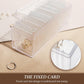 Clear Jewellery Organizer Box with 20 PVC Resealable Zip Bags – Compact Storage for Rings, Earrings, Necklaces & Accessories