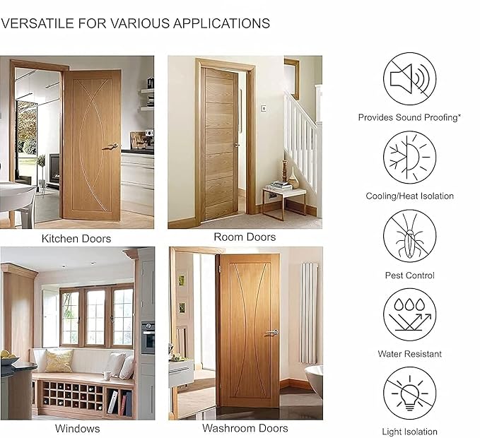 Door Draft Stopper Under Door Noise & Dust Blocker