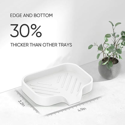 Self-Draining Soap Holder Tray Kitchen & Bathroom Soap Dish