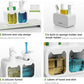 Luxury Dual Soap & Dishwashing Liquid Dispenser with Sponge Holder