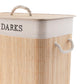Luxury Bamboo Laundry Hamper with Lid & Removable Liner