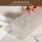 Clear Jewellery Organizer Box with 20 PVC Resealable Zip Bags – Compact Storage for Rings, Earrings, Necklaces & Accessories